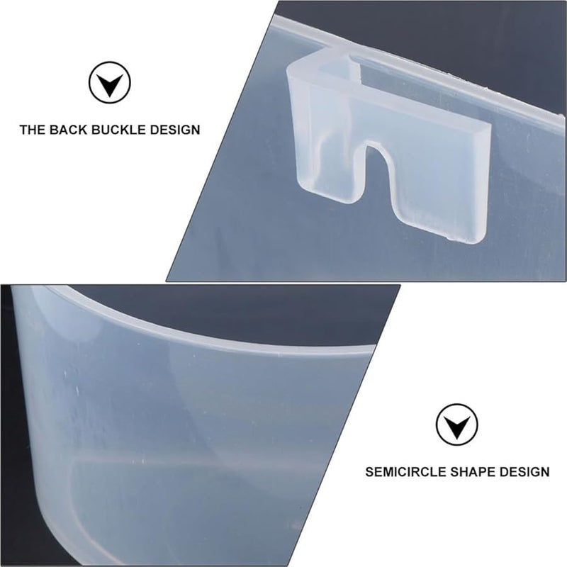 12 قطعة من مجموعة أطباق تغذية الطيور الزرقاء المعلقة وأكواب المياه لقفص الببغاء - Image 4